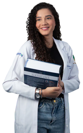 Aluna da UnexMed estudando